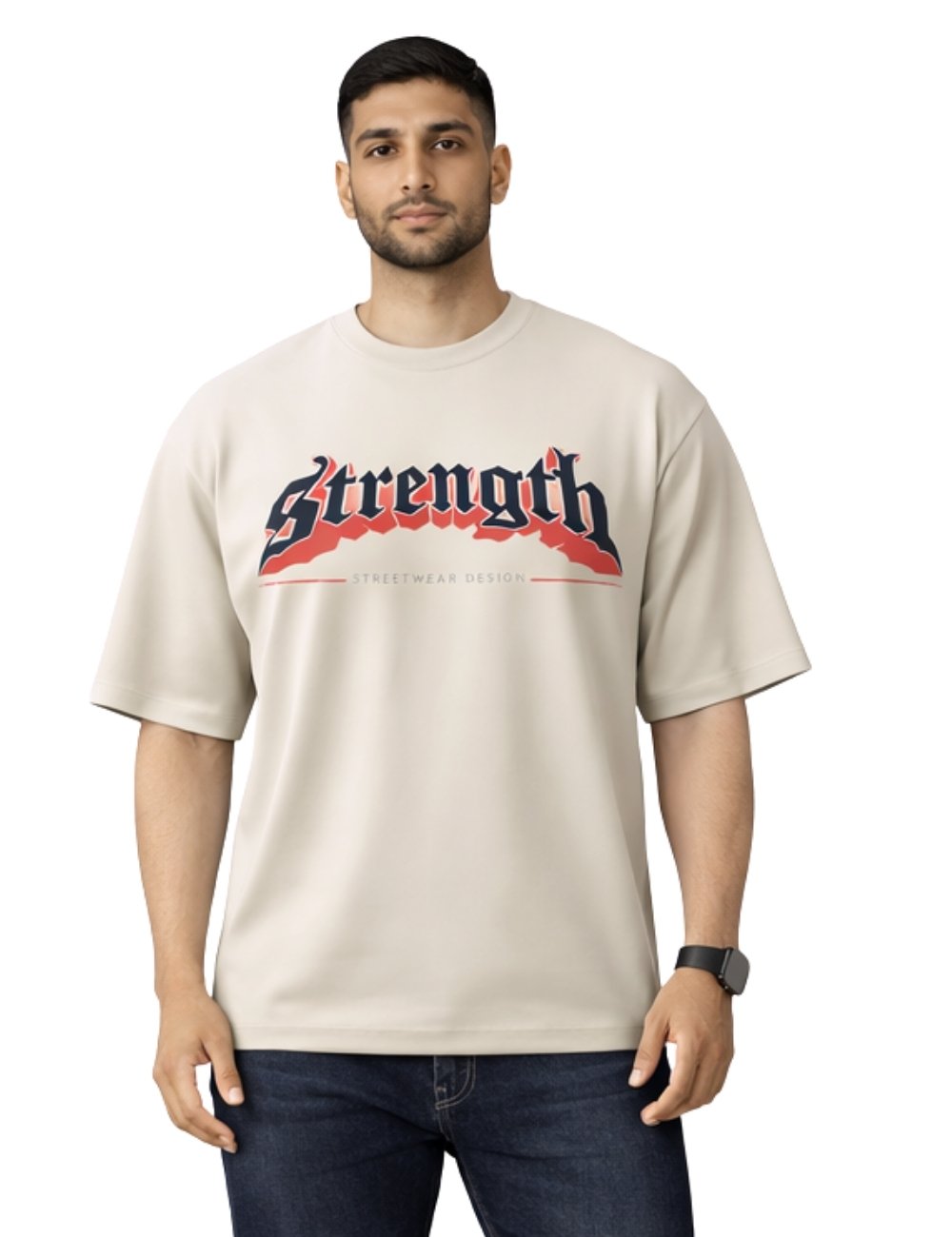 LURI Supima Cotton Unisex Oversized T-Shirt – Strength Edition