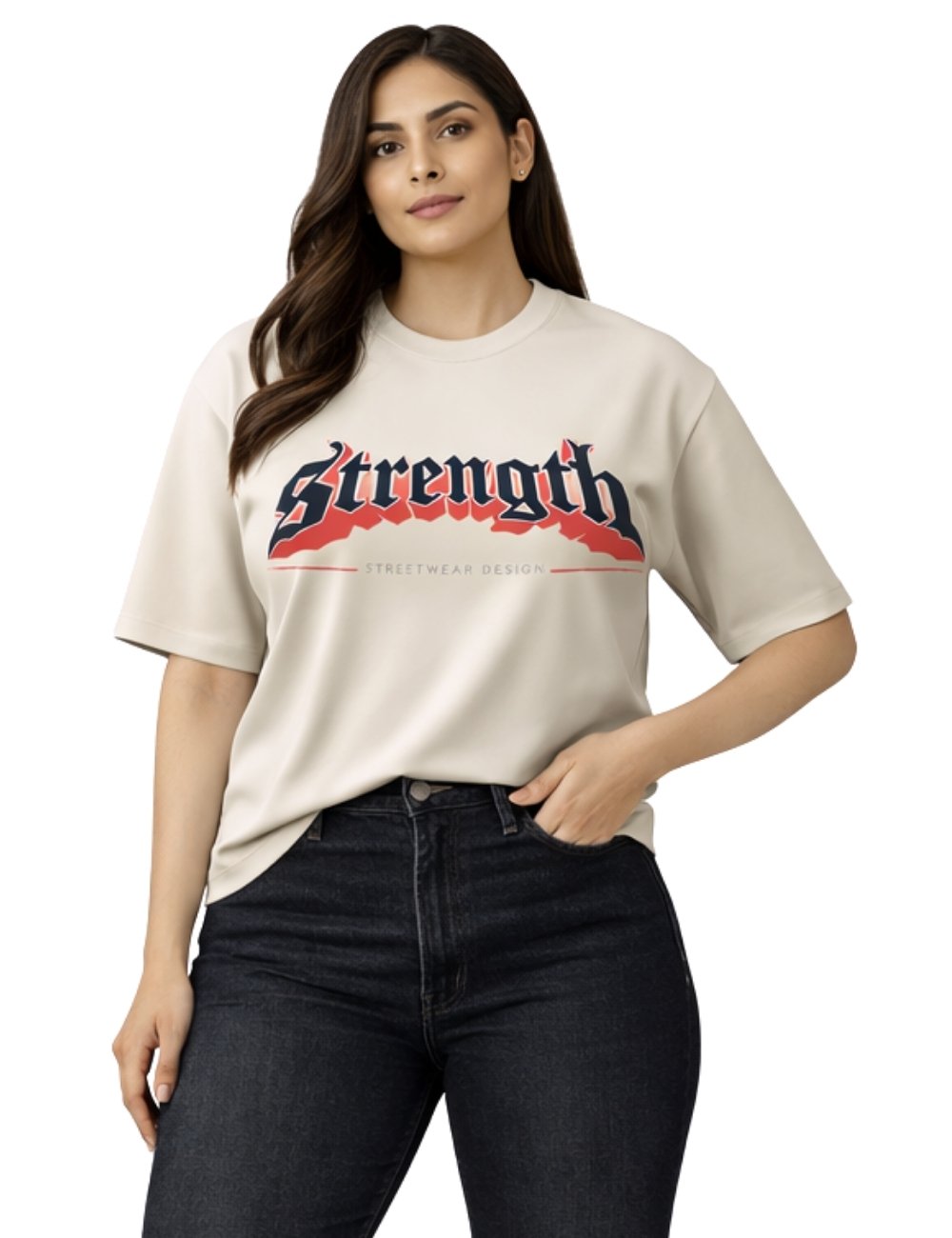 LURI Supima Cotton Unisex Oversized T-Shirt – Strength Edition