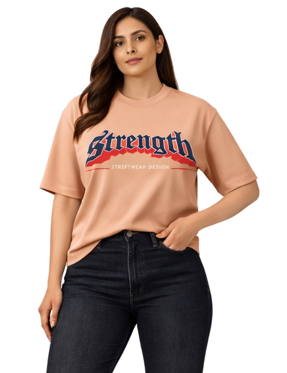 LURI Supima Cotton Unisex Oversized T-Shirt – Strength Edition