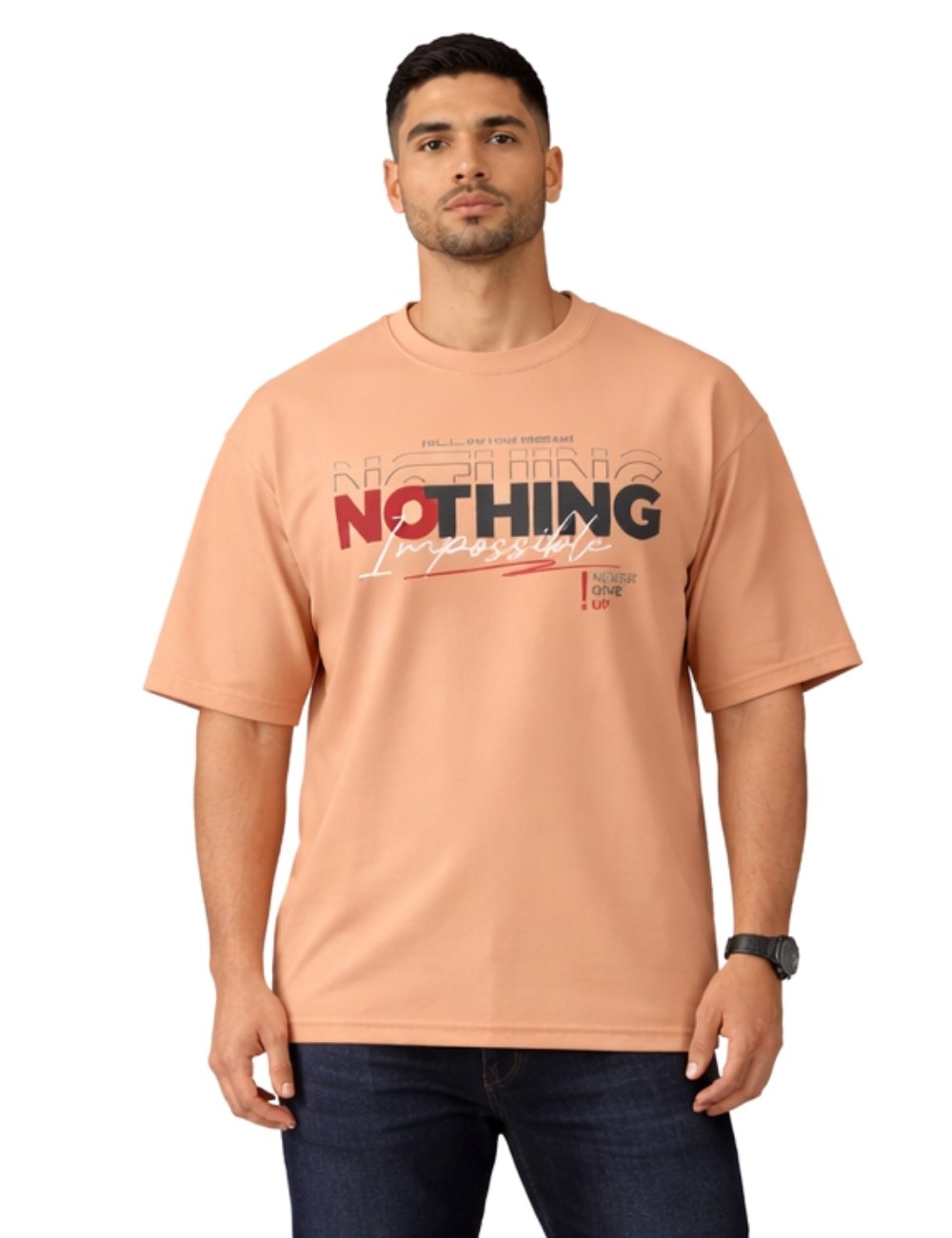 LURI Supima Cotton Unisex Oversized T-Shirt – Nothing Impossible Edition