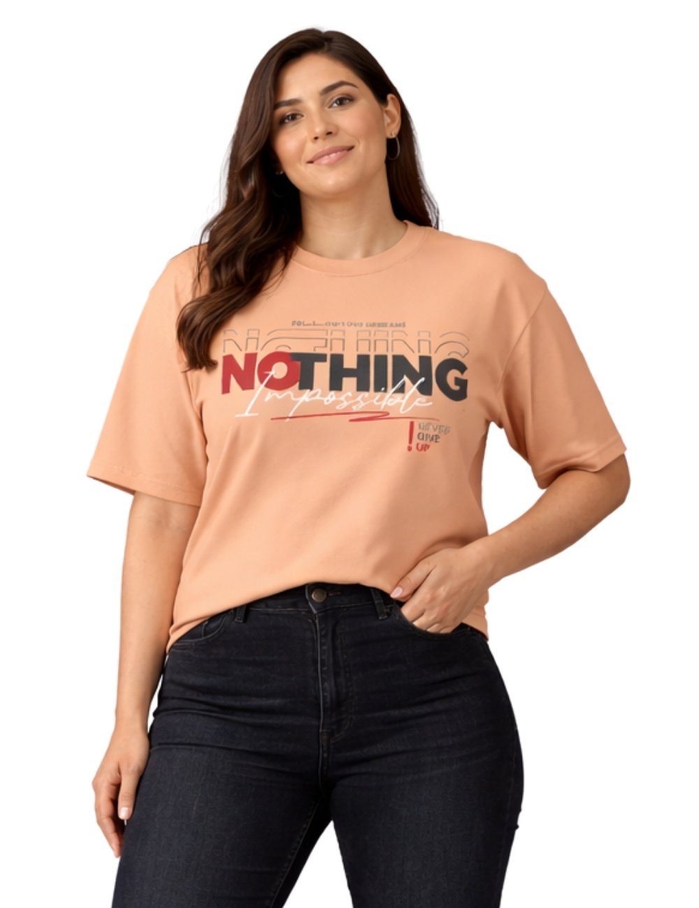 LURI Supima Cotton Unisex Oversized T-Shirt – Nothing Impossible Edition