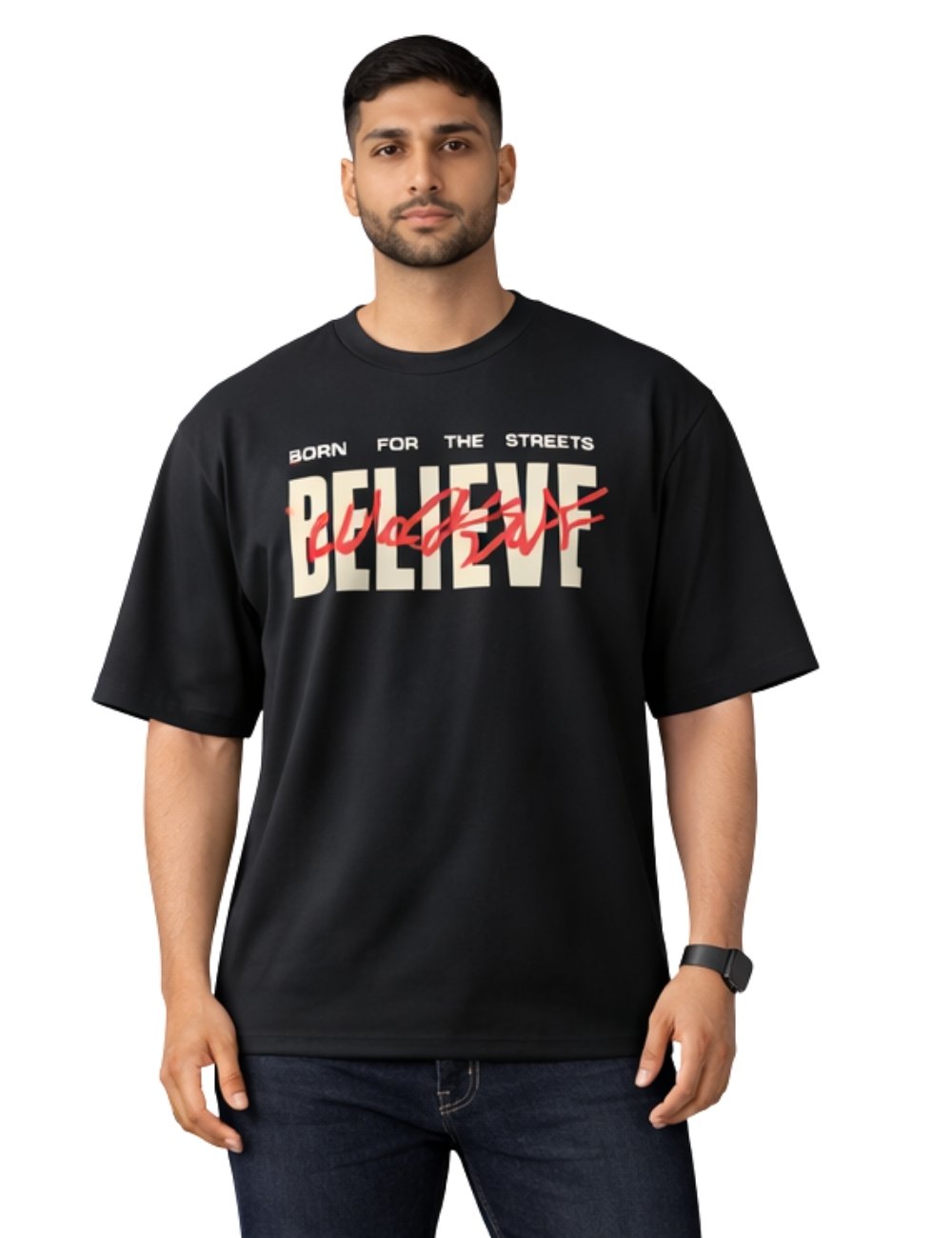LURI Supima Cotton Unisex Oversized T-Shirt – Believe Edition