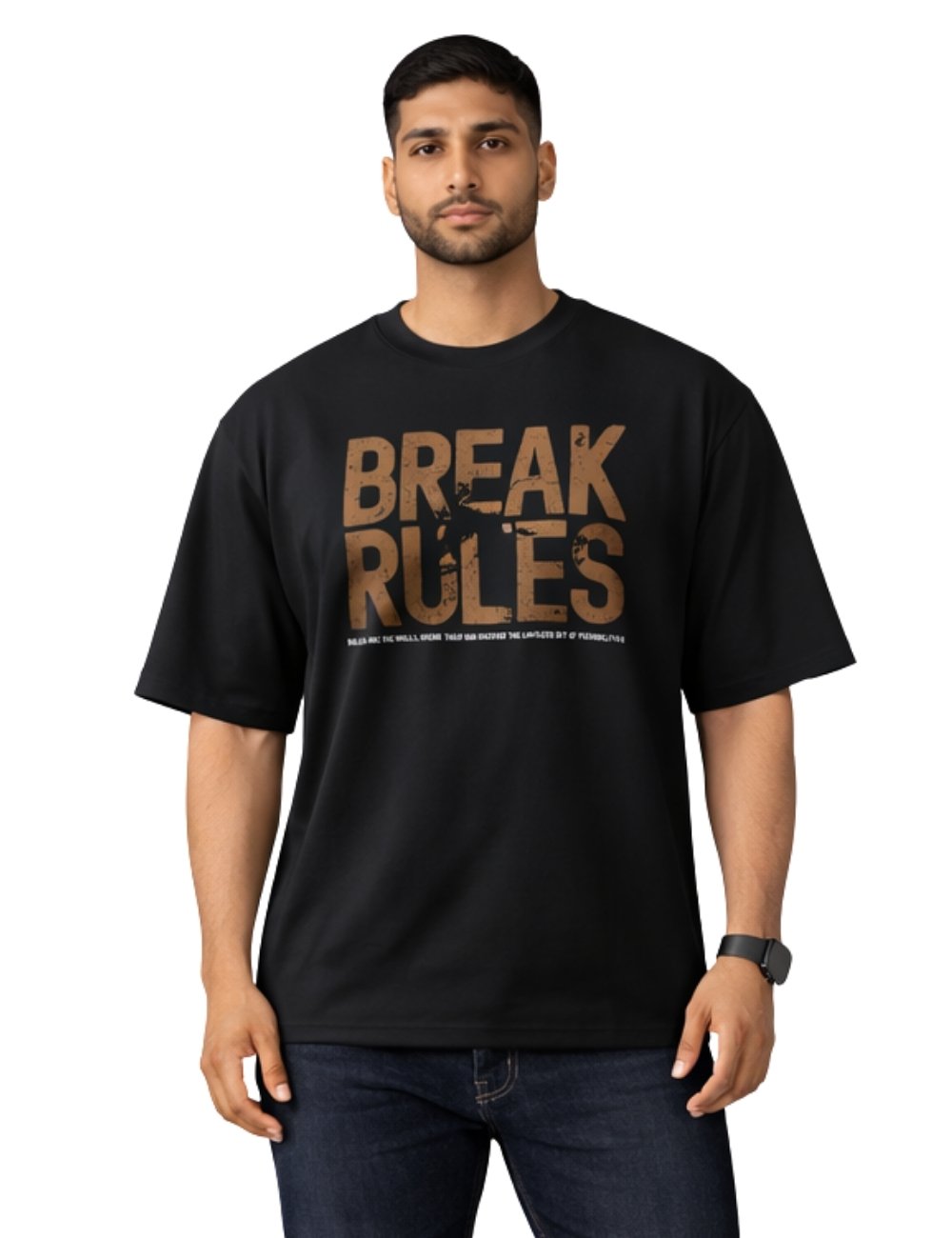 LURI Supima Cotton Unisex Oversized T-Shirt – Break Rules Edition
