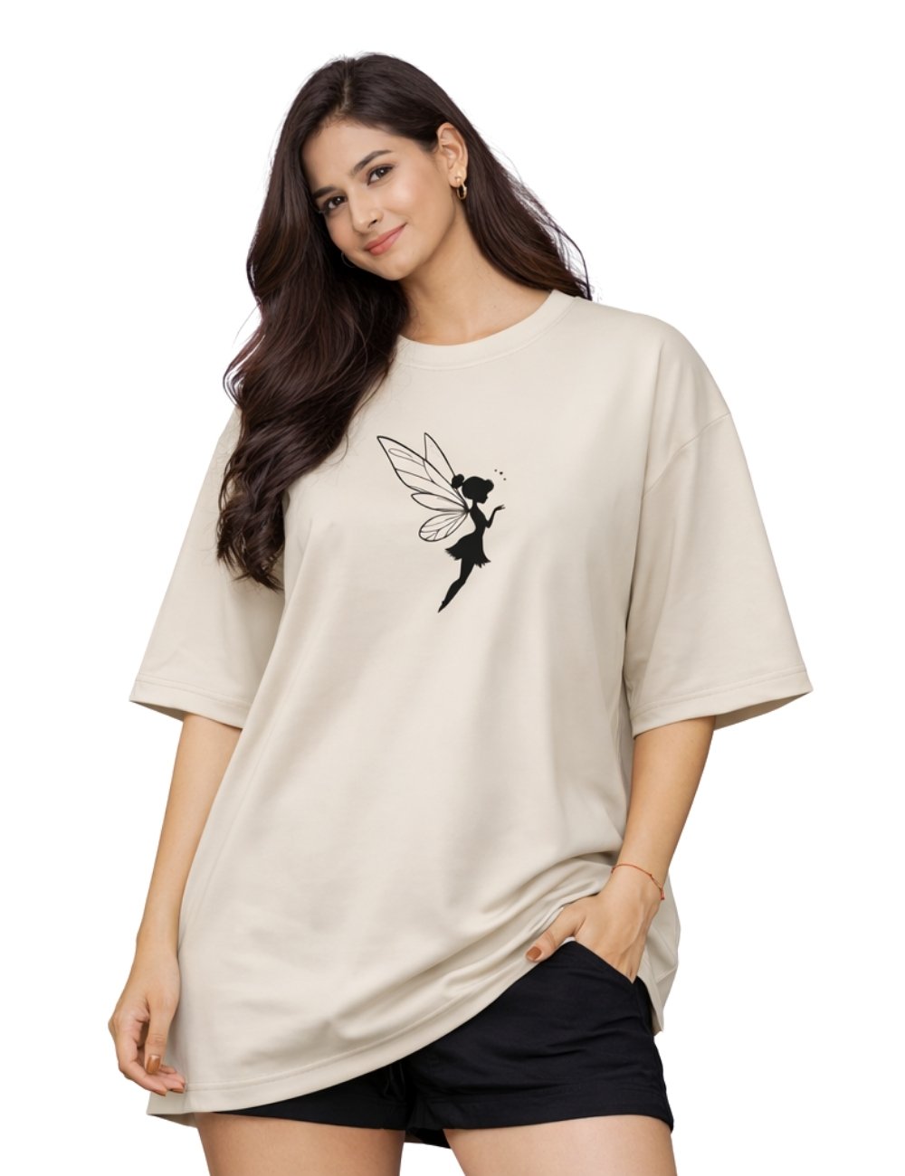 LURI Supima Cotton Unisex Oversized T-Shirt – Fairy Minimal Edition