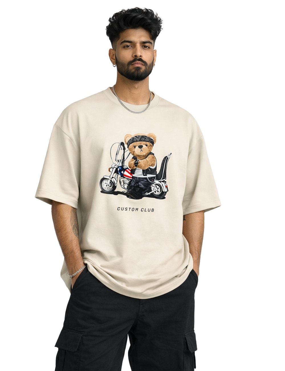 LURI Supima Cotton Unisex Oversized T-Shirt – Rebel Rider Edition