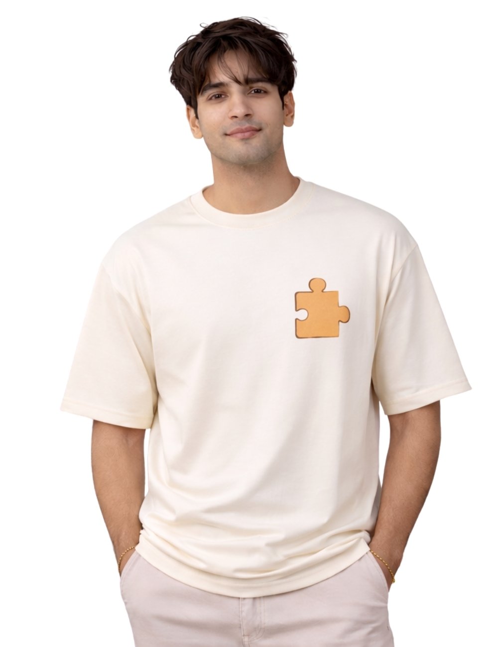 LURI Supima Cotton Unisex Oversized T-Shirt – Couple Collection 14 [Men and Women]