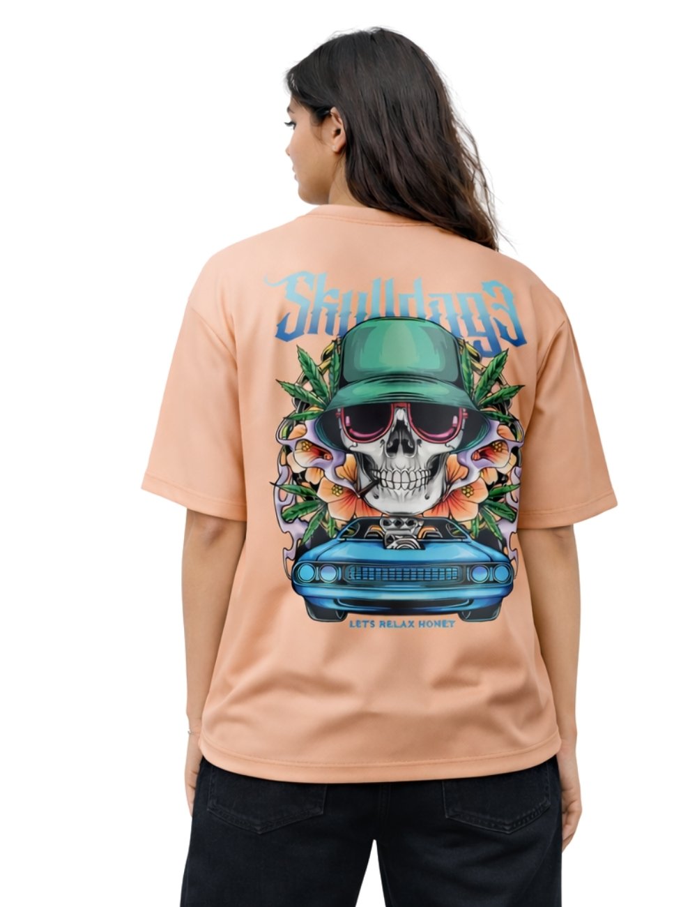 LURI Supima Cotton Unisex Oversized T-Shirt – Skulldog Edition