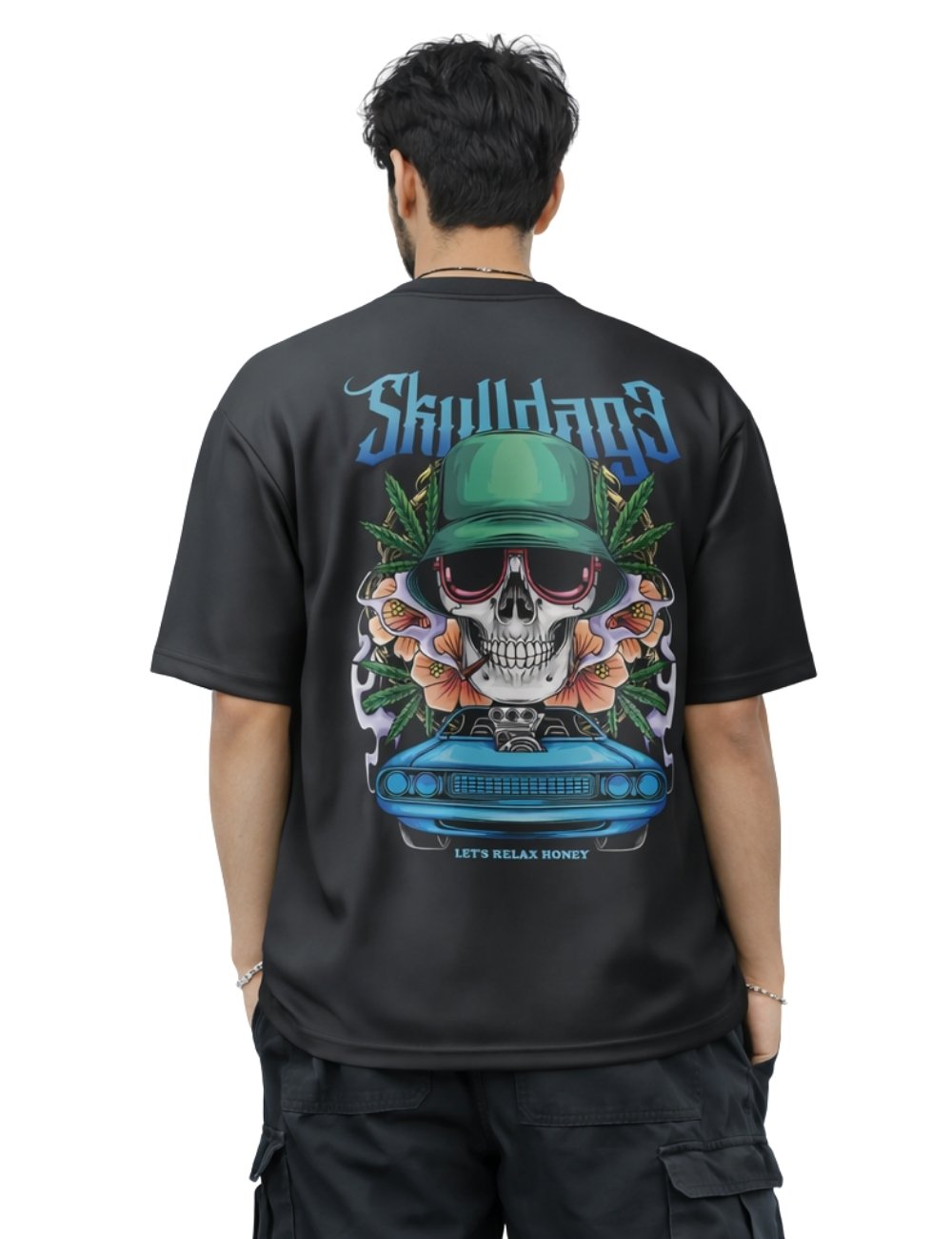 LURI Supima Cotton Unisex Oversized T-Shirt – Skulldog Edition