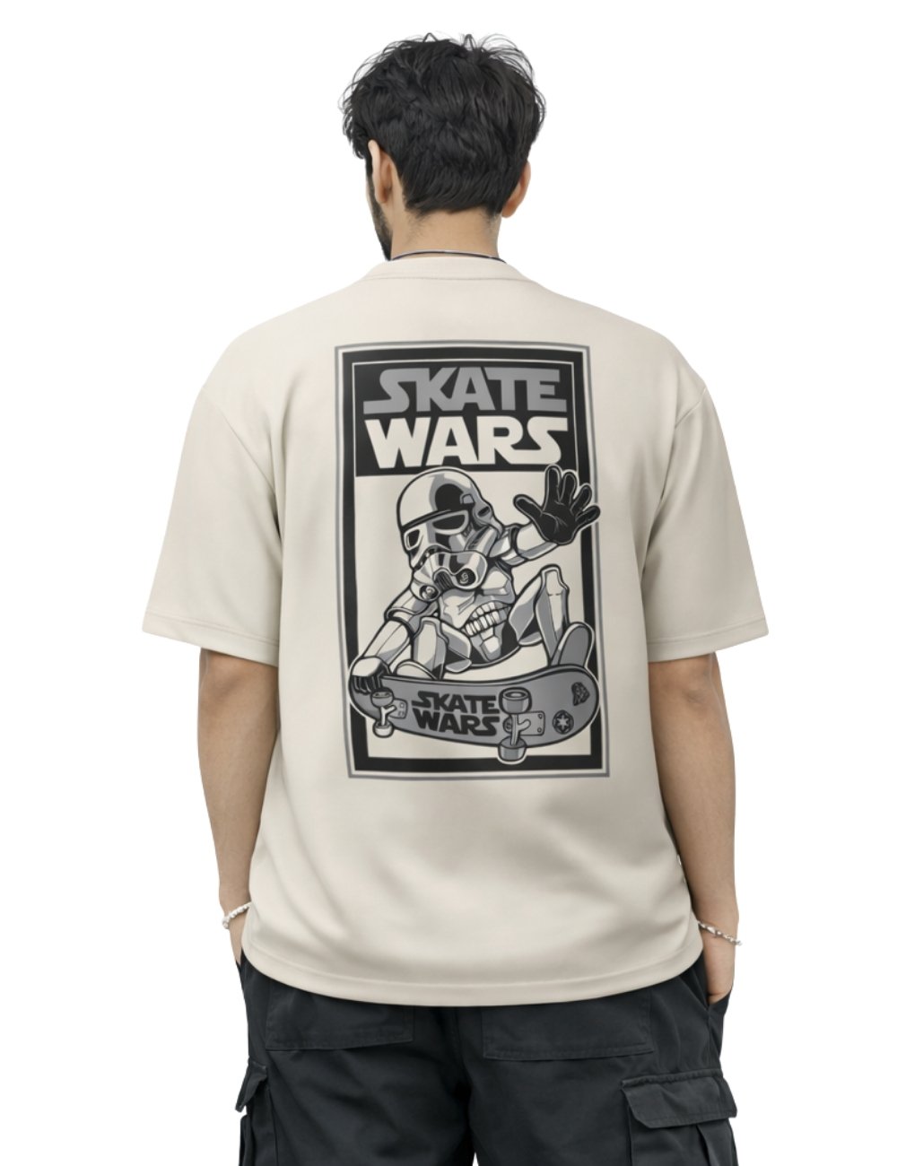 LURI Supima Cotton Unisex Oversized T-Shirt – Skate Wars Trooper