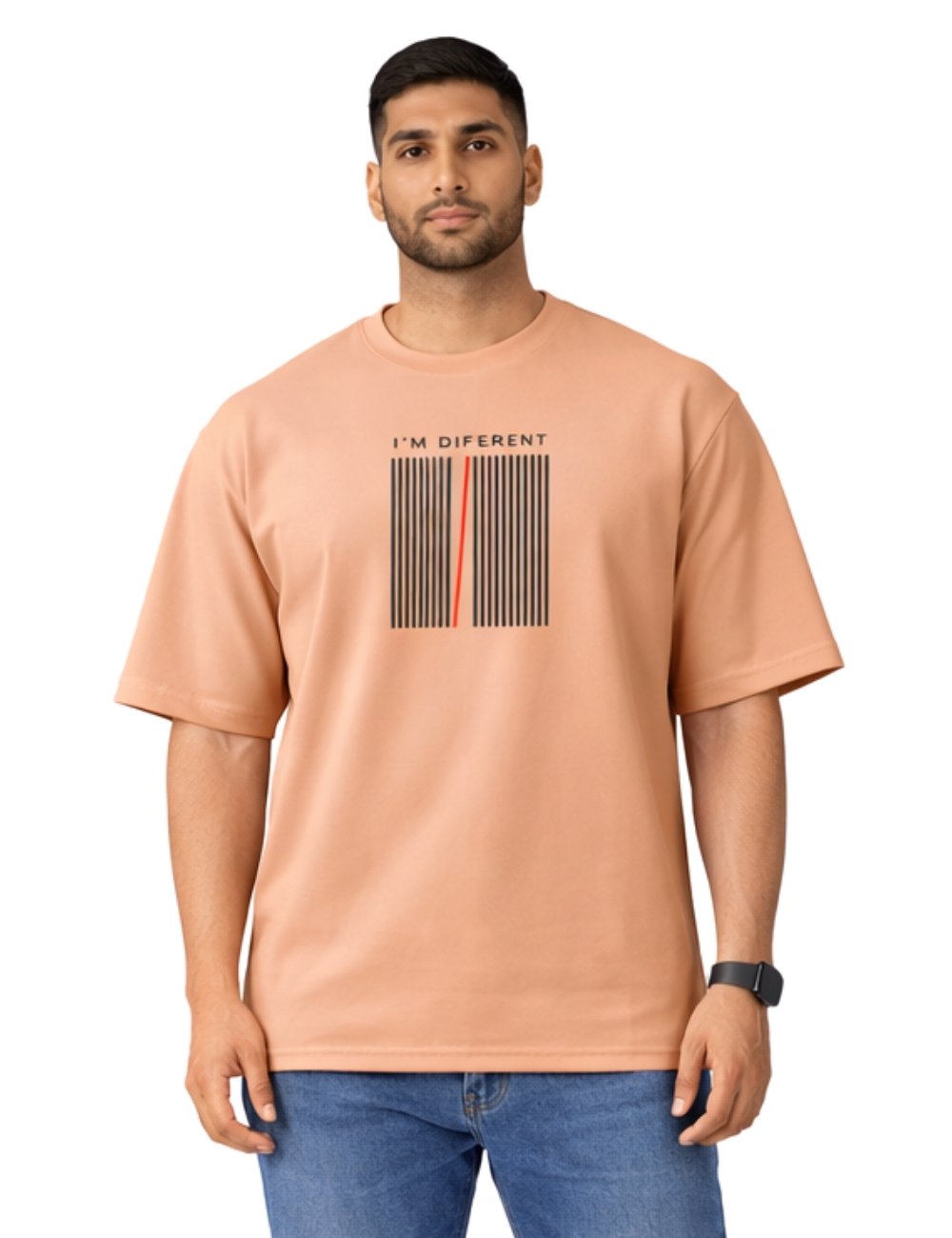 LURI Supima Cotton Unisex Oversized T-Shirt – I'm Different Edition