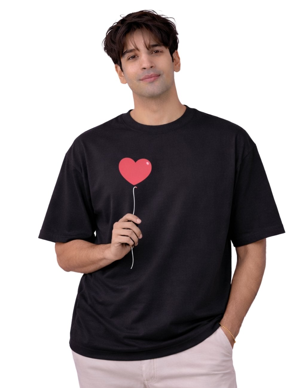 LURI Supima Cotton Unisex Oversized T-Shirt – Couple Collection 22 [Men and Women]