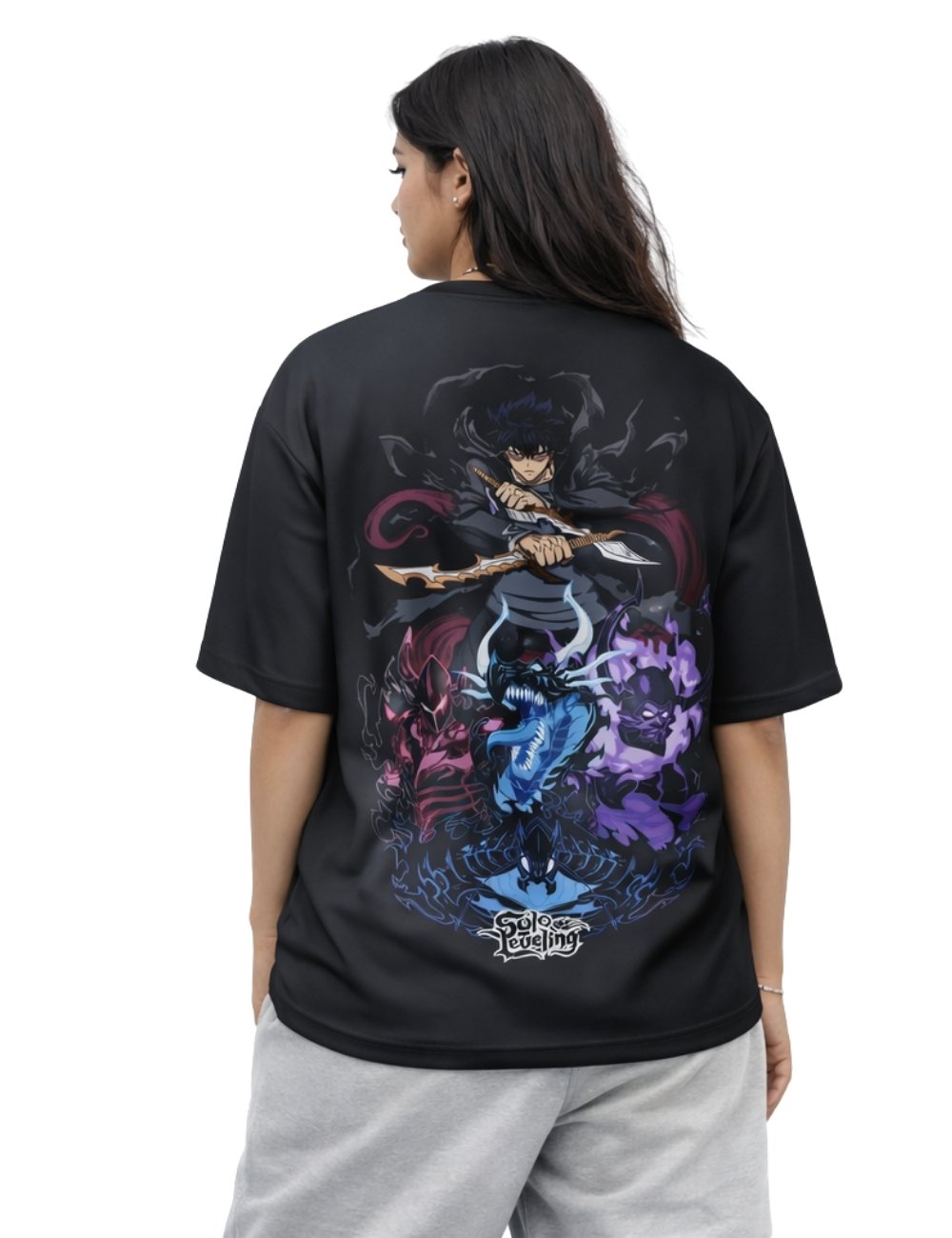 LURI Supima Cotton Unisex Oversized T-Shirt – Shadow Monarch Edition
