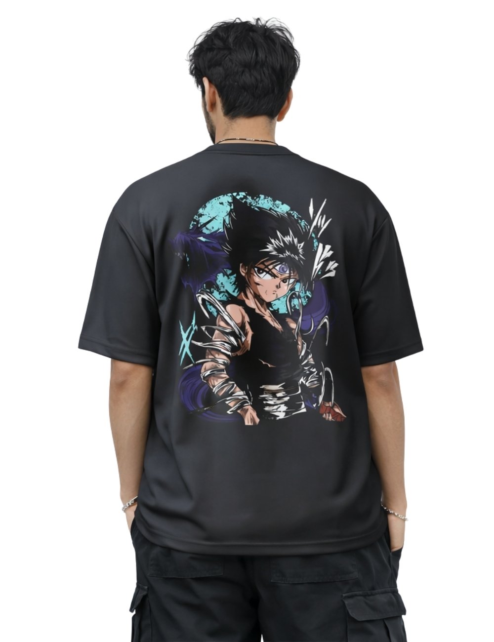 LURI Supima Cotton Unisex Oversized T-Shirt – Shadow Cursed Warrior