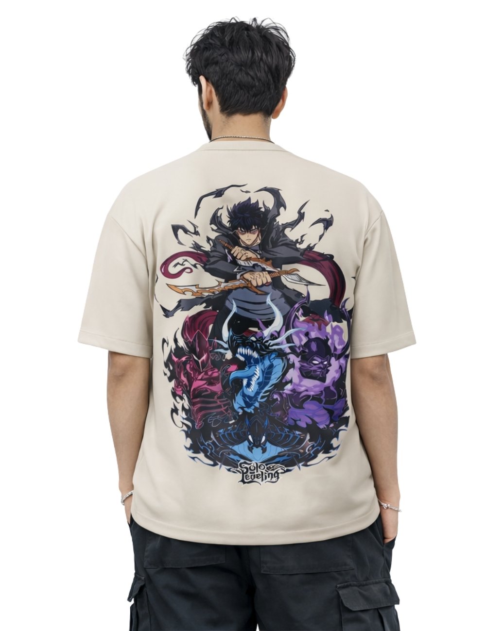LURI Supima Cotton Unisex Oversized T-Shirt – Shadow Monarch Edition