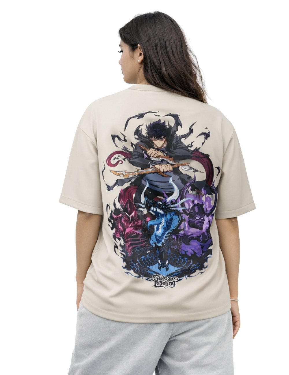 LURI Supima Cotton Unisex Oversized T-Shirt – Shadow Monarch Edition