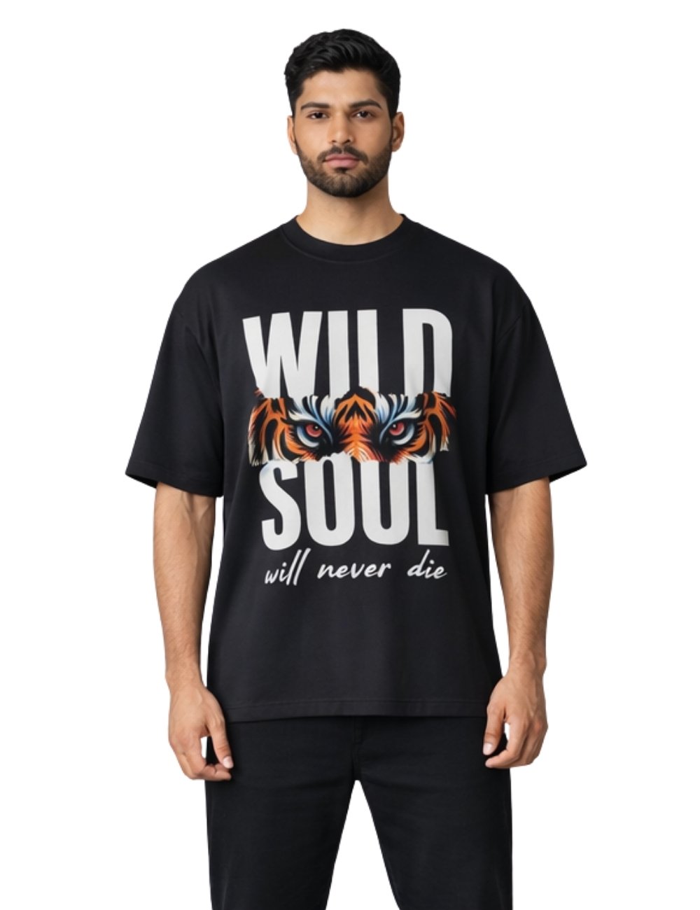 LURI Supima Cotton Unisex Oversized T-Shirt – Wild Soul Tiger Edition