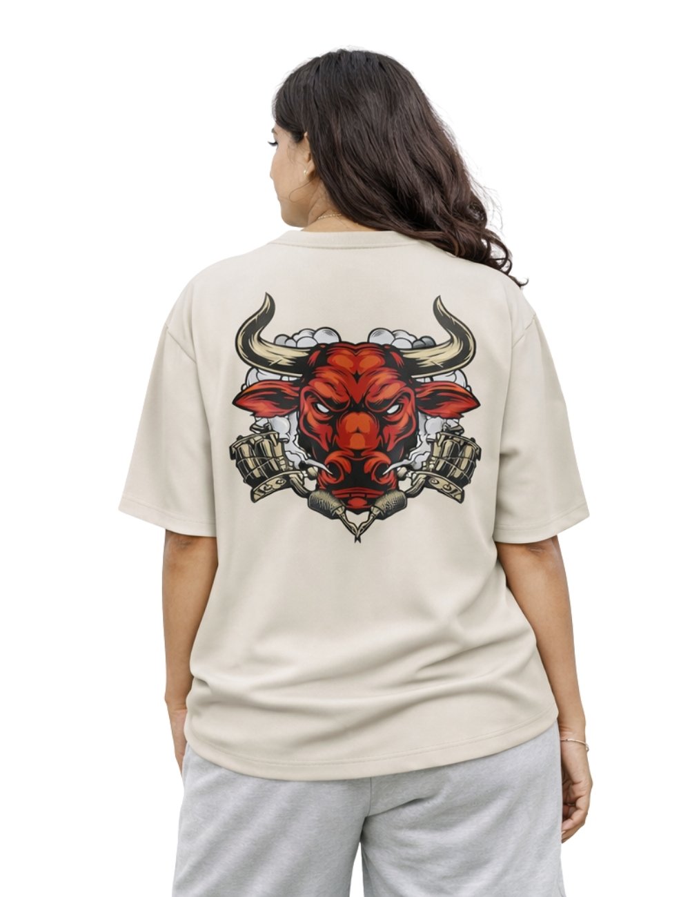 LURI Supima Cotton Unisex Oversized T-Shirt – Red Bull Edition