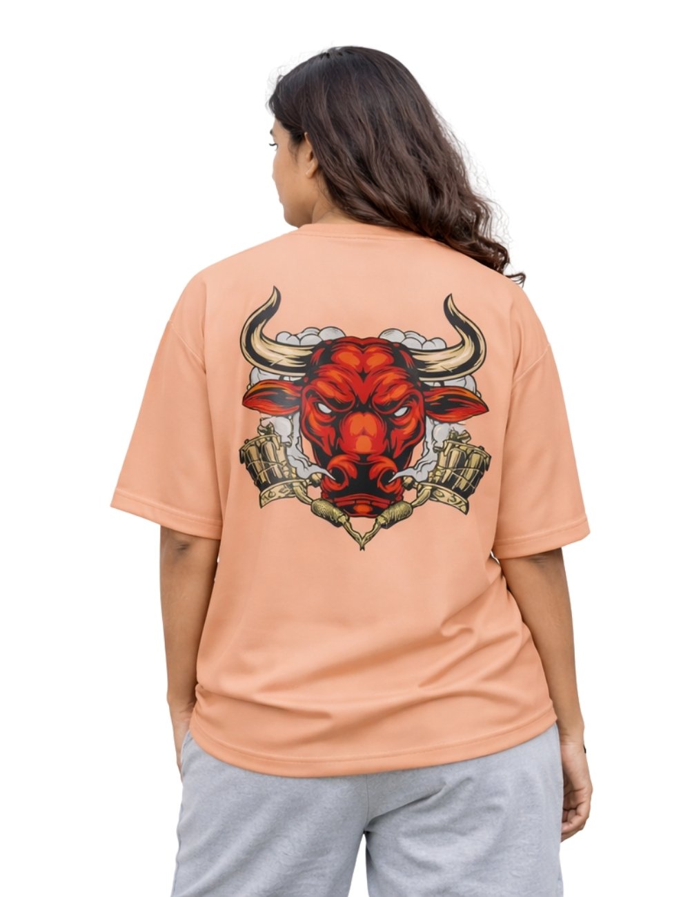 LURI Supima Cotton Unisex Oversized T-Shirt – Red Bull Edition