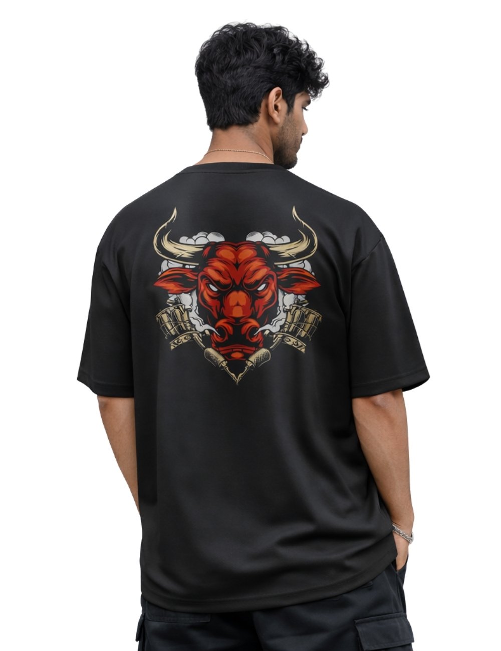 LURI Supima Cotton Unisex Oversized T-Shirt – Red Bull Edition