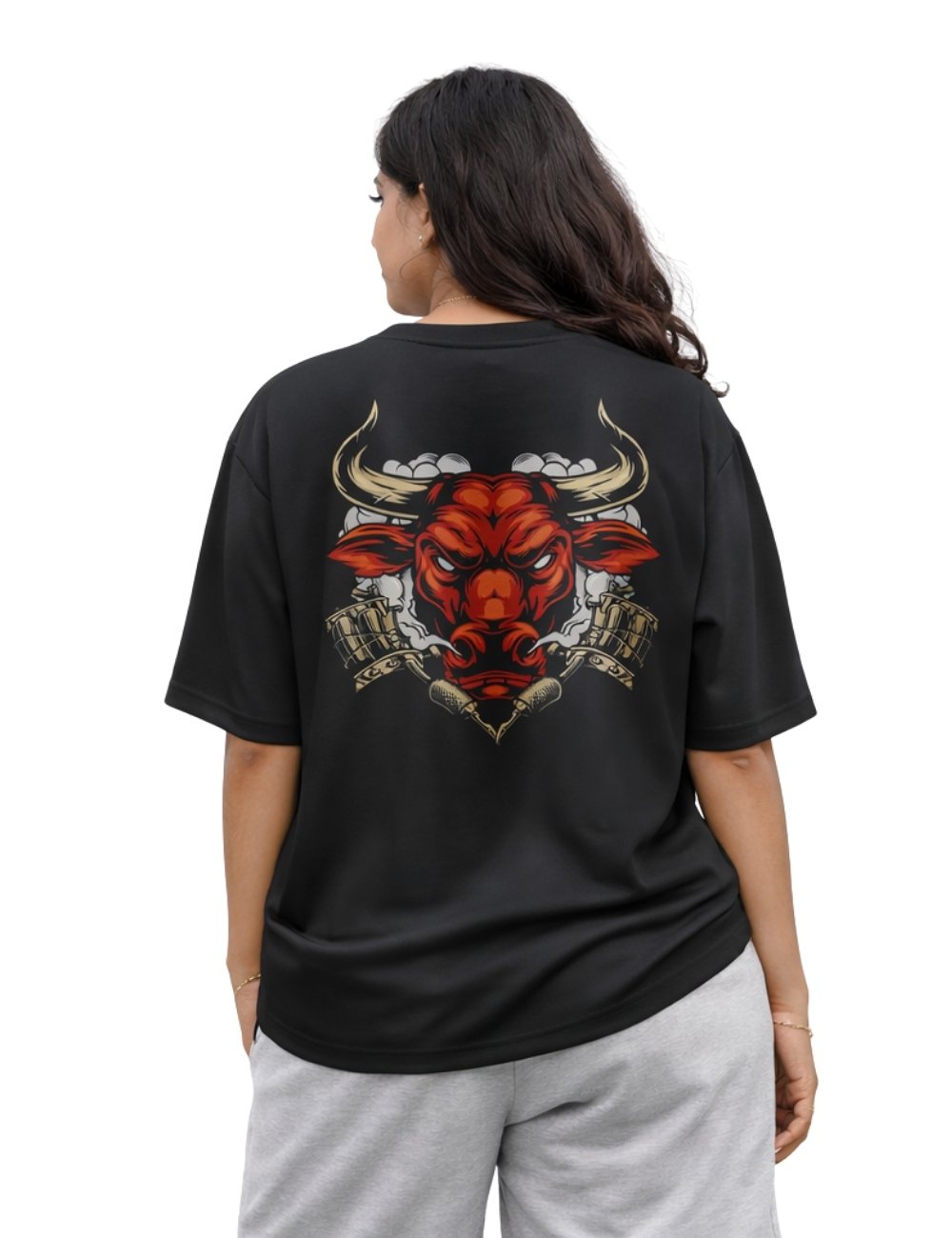 LURI Supima Cotton Unisex Oversized T-Shirt – Red Bull Edition