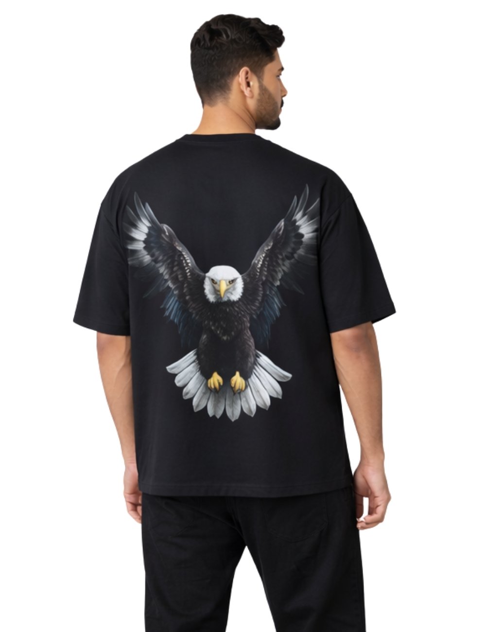 LURI Supima Cotton Unisex Oversized T-Shirt – Soaring Eagle Edition
