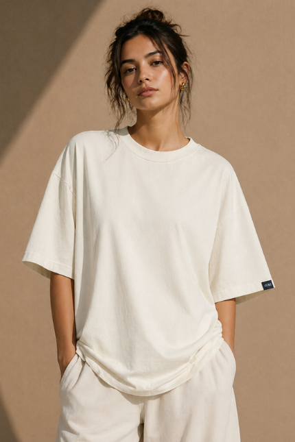 White Oversized T-Shirt | LURI